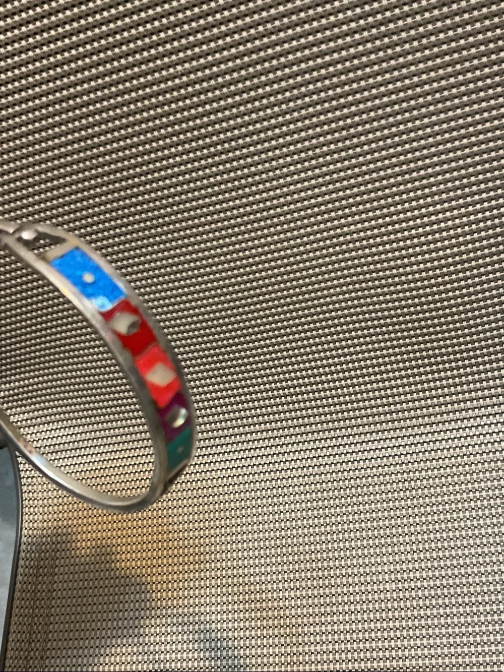 Multicolor Enamel Hinged Bangle Bracelet - Women Jewelry